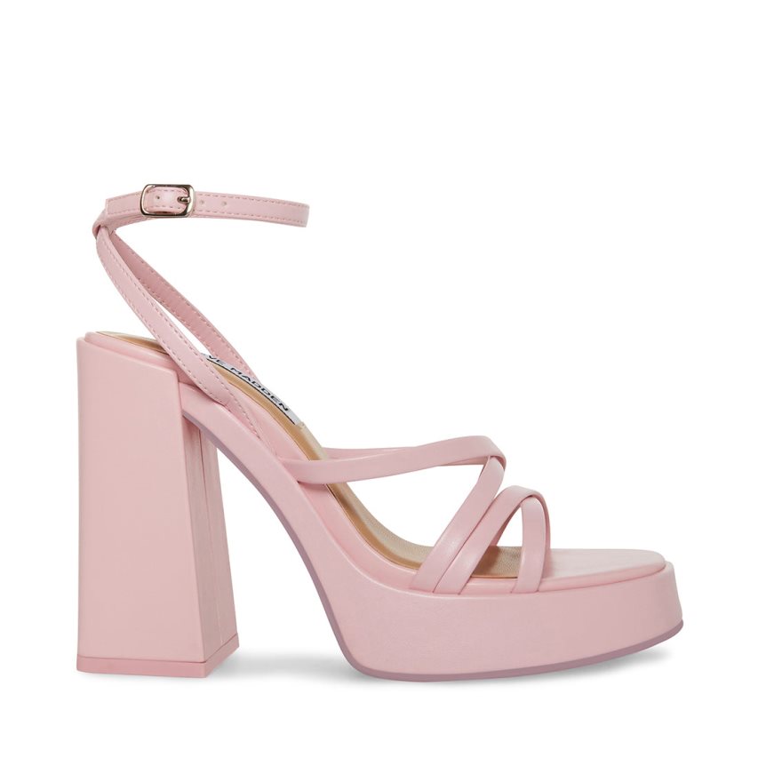 Pink Steve Madden Affection Women\'s Heels Sandals | PH 7624PZJ